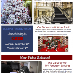 December 2016 Building Newsletter